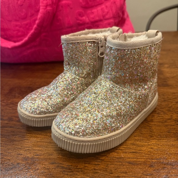 Cat & Jack Sparkly Glitter Boots - Picture 1 of 1